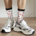 thumbnail image 6 of KLL Vintage Christmas Reindeer Print Cool Socks Men's Women's Crew Socks Funny Crazy Novelty Stockings, 6 of 6
