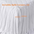 thumbnail image 2 of Queen's House Ruffle Skirt Bedspread French Country Bedspread White King Size 3 Piece Set, 2 of 6