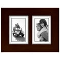 thumbnail image 3 of 3x5 Split Double Picture Frame LINEAR - Black Wood, 3 of 5