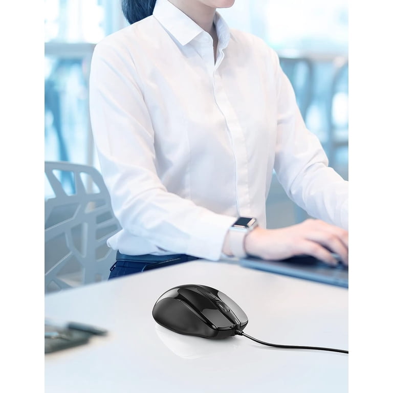 Tecknet 6-Button Wired Mouse, Adjustable 4 DPI photo 3