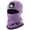 Purple, variant on Balaclava Ski Mask with Light for Men and Women,USB Rechargeable LED Headlamp Winter Warm Balaclava,Black