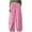 Pink, variant on YABCSAZ Women's Linen Pants Casual Pants Loose Plus Size Boho Pants Solid Color Drawstring Elastic Waist Lounge Long Trousers Soft Comfortable Capri Pants Baggy Wide Leg Pants for Women