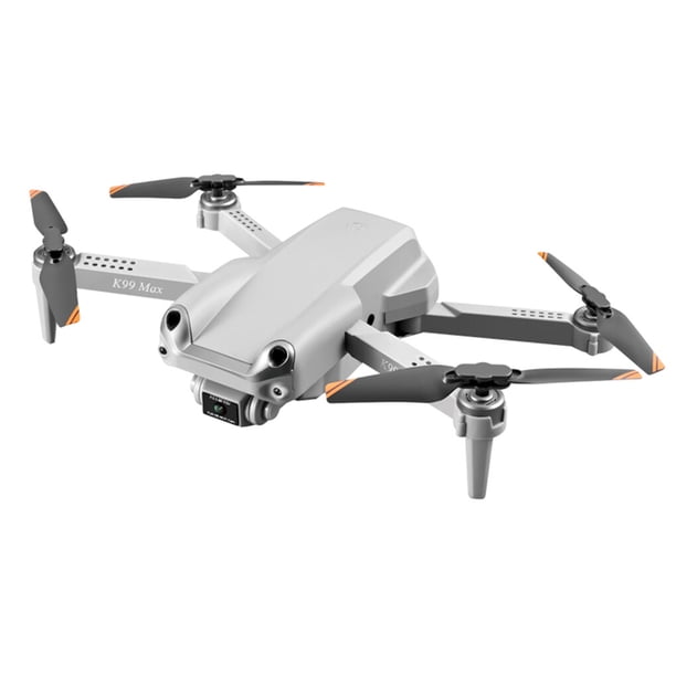 Matsuzay Dron con cámara automático para evitar obstáculos, cuadricóptero con Control remoto recargable, modo sin cabeza, avión rodante de Accesorios para aéreos Gris 2 Celdas Tipo 1
