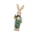 thumbnail image 3 of Figura de conejo de Pascua, estatua de conejo, adorno de escritorio, artesanía, altura ajustable, de pie verde, 3 of 9