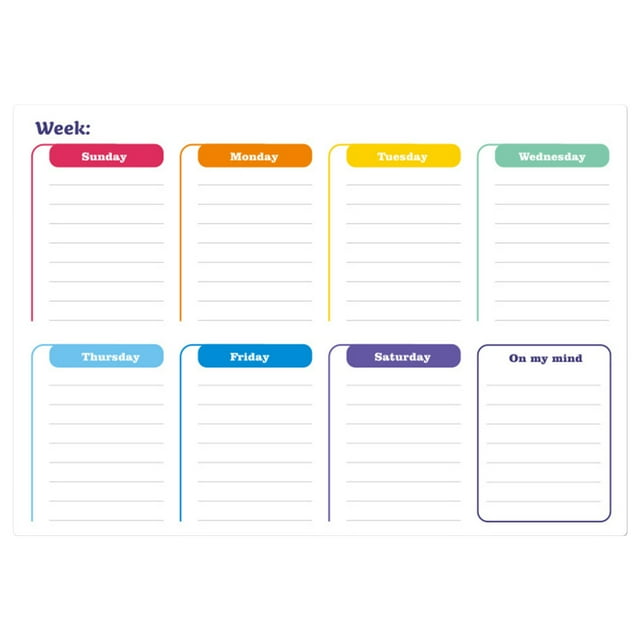Qaailabf Magnetic Monthly Refrigerator Schedule | Custom Erasable Message Board | PET Whiteboard | Soft Writable Surface | 30x43cm | Family & Office Organization Tool