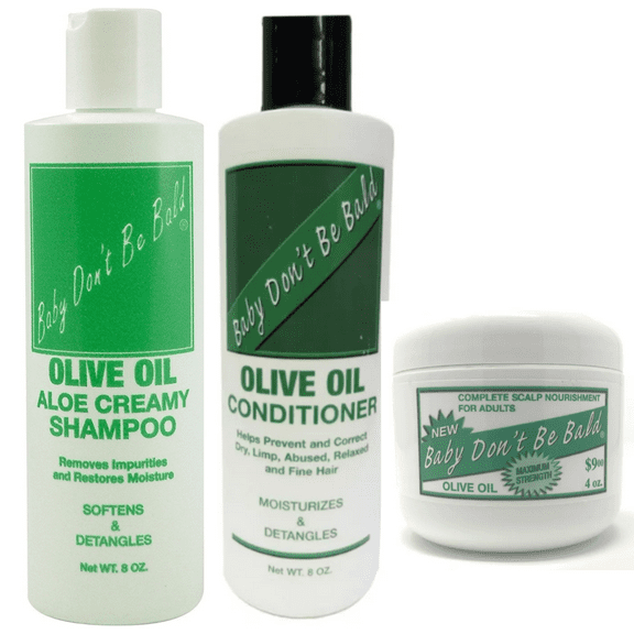 BABY DON'T BE BALD Olive Oil Shampoo Conditioner, Scalp Nourishment