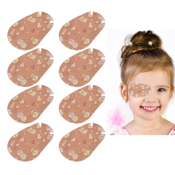 Almohadilla Para Parche En El Ojo Para Niños, Almohadilla Adhesiva Súper Delgada Para Parche En El Ojo, Recuperación De Ojos, Patrón De Dibujos Animados, No Tejido,
