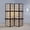 6#Brown,Wood, variant on Tan and Cappuccino 4-Panel Folding Screen,Brown Wood Household Supplies Décor Privacy Screens