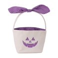 thumbnail image 4 of Sahpxhe Halloween Basket Handheld Bow Embroidered Candy Bag Gift Bags,Pumpkin Ghost Bucket Tote for Trick-Or-Treat,Party Decor and Storage,12.2x6.50in Purple, 4 of 7