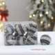 thumbnail image 3 of Juego de adornos para árbol de Navidad con estampado de copos de nieve, bolas de punto para decoraciones de fiestas navideñas en interiores y exteriores, 3 of 4