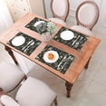 thumbnail image 6 of XMXT 6 Pcs Woven Placemats, Skeleton Rock Music Print Stain Resistant Anti-Skid Placemat for Kitchen Table, 12 x 18 inches, 6 of 6
