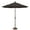 Black, variant on Simply Shade Catalina 90" Octagon Push Button Tilt Umbrella in Bronze/Really Red