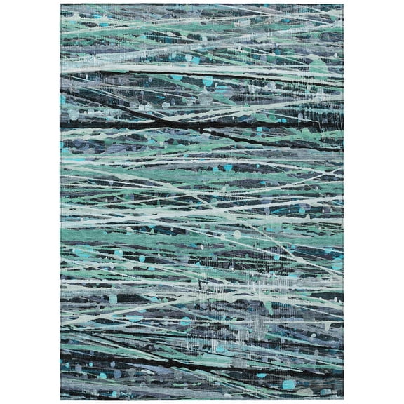 Dalyn Rugs Machine Washable Indoor/Outdoor Chantille ACN2126 Teal 2'6" x 3'10" Rug
