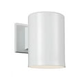 thumbnail image 2 of Sea Gull Lighting 8313801-15 Outdoor Bullets 1 Light 7 inch White Outdoor Wall Lantern in Standard, 2 of 2