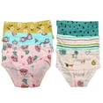thumbnail image 3 of B&Q Comfy and Cute Cotton Briefs for Toddler Little Girls - 6-Pack Assortment - Sizes 2T to 7T, 3 of 5