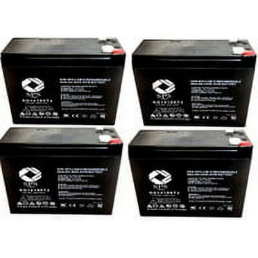 SPS Brand 12V 10Ah Replacement Battery (SG12100T2) for Exide 6V10K (4 Pack)