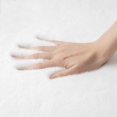 thumbnail image 3 of Faux Fur Rug Plush Rug Washable Area Rugs for Bedroom Fluffy Rabbit Fur Rug for Living Room Teen Room Home Decor Rectangle Rug (Ivory, 2x3), HB6805, 3 of 6