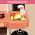 thumbnail image 3 of JUGAAD LIFE Play Kitchen Set for Kids 28Inch Kids Play Kitchen with Realistic Lights and Sounds Simulation of Spray 43Pcs Toy Kitchen Set for Toddlers Girls Boys Gift, 3 of 10