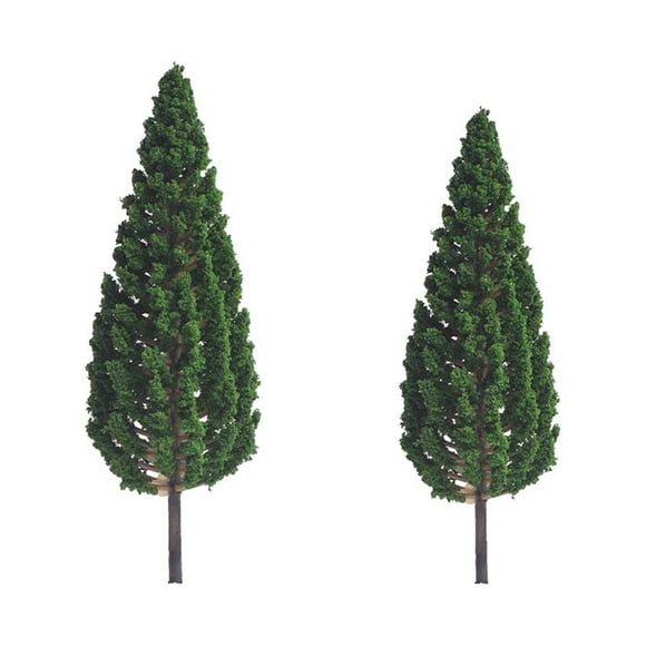 Modèle d'Arbre Miniature Simulation Ornement de Paysage Décor de Plante de Chemin de Fer Accessoires de Table de Sable Arbres de Pin Réalistes 8.5cm
