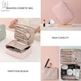 thumbnail image 5 of Gustave 2 in 1 Portable Travel Makeup Beauty Bag Waterproof Multifunction Cosmetic Organizer with Inner Pouch "Light Green", 5 of 11