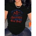thumbnail image 1 of T-Shirt Graphique Décontracté pour Femmes avec Hot Dog - Col Rond Confortable, Manches Courtes, Parfait pour l'Été et les Sports, Imprimé Hot Dog Anglais, Mode Décontractée, Fête des Pères, Fête des Mères, 1 of 6