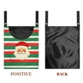 thumbnail image 7 of SEANATIVE Christmas Santa Clothes Pin Bag for Outside with Hanging Hooks Xmas Clothes Pin Bags Outdoor with Large Opening 2 PCS Clothes Pins Bag Holder, Red Green, 7 of 7