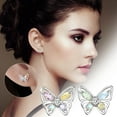 thumbnail image 2 of Zmeidao Valentine's Day Butterfly Earrings for Women's Fashion, Simple and Fairy aura Earrings, Light Luxury, and Unique Design Earrings, 2 of 9