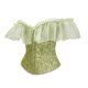 thumbnail image 5 of Corsé vintage con tirantes y estampado de vendaje para mujer, top de poliéster moldeador, 5 of 7