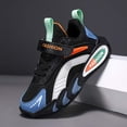 thumbnail image 4 of Xijirk Boys Sneakers Mesh Upper Breathable Lightweight Footwear Soft Sole Kids Sports Shoes For Daily Casual Activities,Black,13, 4 of 5