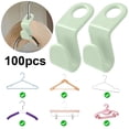 thumbnail image 1 of Clip para Percha HOIDOKLY Ropa Ganchos Conexión 2024 Nuevas Perchas Que Ahorran Espacio Clos (100 PCS), 1 of 9
