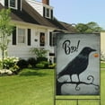 thumbnail image 5 of Halloween Boo Garden Flag Halloween Crow Welcome Flags Double Sided Vertical Burlap Yard Outdoor Halloween Decor 28x40 Inch, 5 of 6