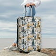 thumbnail image 4 of Uemuo Llama and Cactus1 Printed Washable Luggage Cover - Fashion Suitcase Protector Fits 18-32 Inch Luggage -Medium, 4 of 9