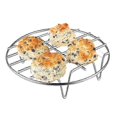 thumbnail image 2 of 2pcs Air Fryer Rack Stainless Steel 7.8inch Holder XL Air Fryer Accessories, Multi-purpose Double Layer Rack with 5 Barbecue Sticks for Most 5.3-5.8 Q, 2 of 4