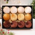 thumbnail image 2 of Dmlowu Cloth Christmas Ball Ornaments - 3.15"/8cm Christmas Ornaments for Xmas Tree, Hanging Christmas Ornaments Set for Holiday Wedding Party Christmas Tree Decorations, 12-Pack, 2 of 7