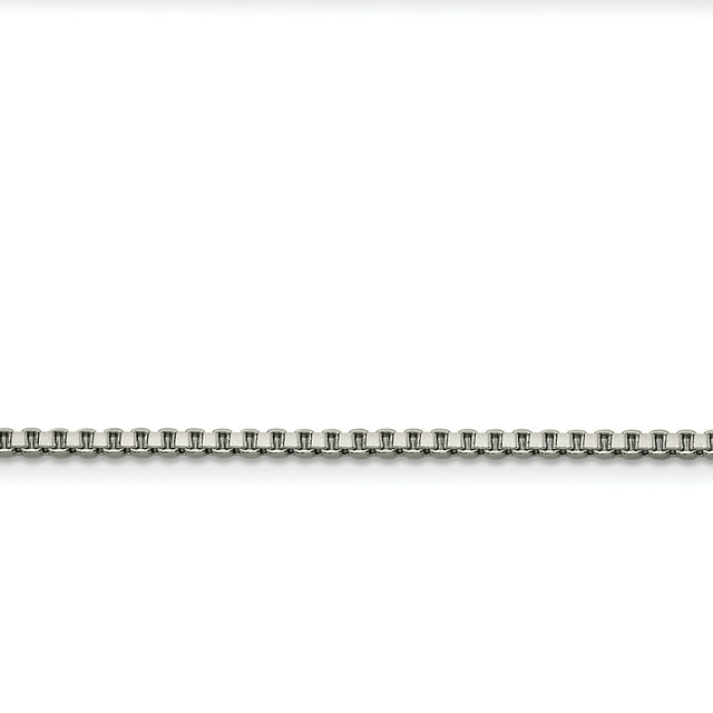 Stainless Steel 2.4mm 18 Inch Box Chain Necklace Pendant Charm