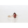 thumbnail image 3 of Marquise Garnet Engagement Ring 14K Gold 12X6mm Gemstone Wedding Promise January Birthstone Anniversary Birthday Gift, 3 of 4