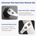 thumbnail image 6 of 4 PCS Thin Hub Cone Wrench Set, Cr-V Steel + Ni-Cr Plating Bicycle Wheel Hub Axle Nut Install Remover Tool, 0.08in/2mm Ultra Thin Wrench Set for Home Bike Car Repair (13, 14, 15, 16mm), 6 of 6
