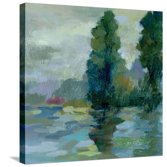 Art.com Sunrise at the Lake II Stretched Canvas Print Wall Art by Silvia Vassileva, 24" x 24"