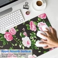 thumbnail image 4 of Long Mouse Pads for Desk,Pioneer Flower Floral Print Pattern Desk Mats on Top Of Desks, Desk Mouse Pad Extra Large with 3mm Non-Slip Base and Stitched Edge for Gaming,Office,Work,Home 31.5"x11.8", 4 of 6