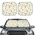 thumbnail image 2 of Naloa Sushi and Rolls 2 Piece Foldable Car Sun Shades, Car Windshield Sunshade, Front Window Sunshade for Car, Truck, SUV - Small, 2 of 7