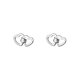 thumbnail image 1 of 1 Pendientes de plata con forma de corazón, 1 of 5