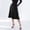 🔥 Black, variant on A-Line High-Waist Patchwork Pleated Skirt Fish-Tail Hem Draped Panels Elastic Back Flattering Silhouette For Work Weekend Photoshoots And Date Night Styling