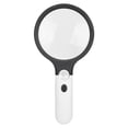 thumbnail image 2 of Reading Handheld Magnifying Glass Battery Powered 4LED 4X 30X Lens Magnifier, 2 of 15