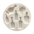 thumbnail image 1 of Baking Decoration Silicone Tools - Grape & Wine Bottle Pattern - Soft, Easy to Clean, for Cake Decorations, 1 Piece, 1 of 5