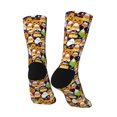 thumbnail image 3 of Goofa Halloween1 Printed Men's Crew Socks, Soft Durable Breathable Moisture-Wicking with Odor Control Cotton socks, 3 of 9