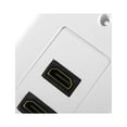 thumbnail image 2 of axGear 2-Port HDMI 1.4 Wall Face Plate Panel Cover Coupler Outlet Extender 1080P White, 2 of 6