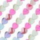 thumbnail image 5 of 1 caja de 80 cuentas de concha con forma de corazón, cuentas planas de concha a granel de 10 mm, lindas cuentas de concha con forma de amor, macarrón, concha natural, espaciador de playa de verano, 5 of 7