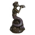 thumbnail image 3 of Ocean Marine Mermaid Siren Princess Blowing Sconce Shell On Coral Rock Figurine, 3 of 8
