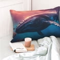 thumbnail image 4 of Yiaed Sunshine Ocean Whale Print Brushed Microfiber Envelope Pillowcases, Standard,Envelope Closure Pillow Cases(No pillow core)-20"x30", 4 of 6