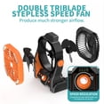 PINSAI Camping Fan, Tent Fans for Camping with Lights, Portable Hanging Camping Fan with LED Lantern